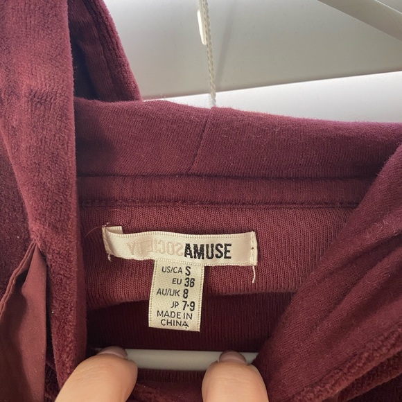 Amuse Society Velvet Sweatshirt - Picture 3 of 3